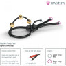 Электросбруя MYSTIM Pearly Pete на головку пениса, 3 электрода (блок питания отдельно) 46586